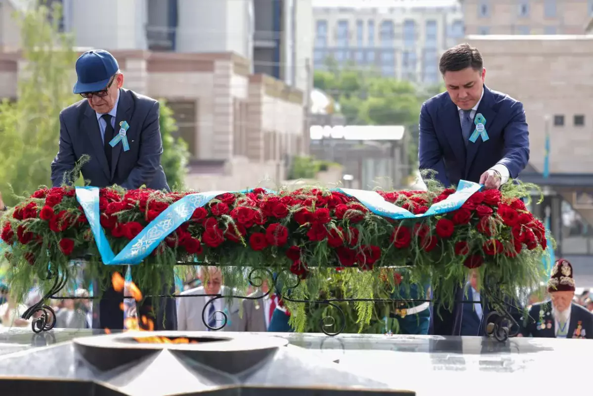 День Победы в Шымкенте: память, благодарность и уважение к ветеранам