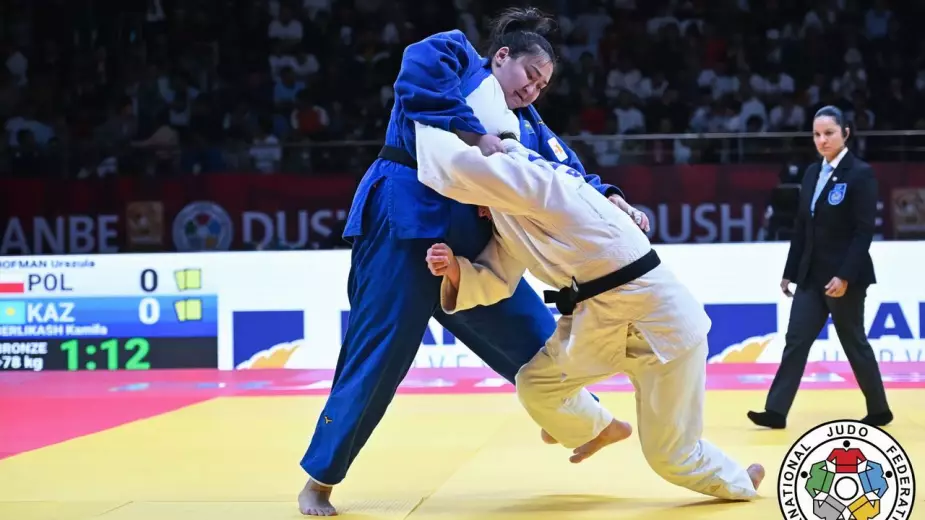 Камила Берликаш и Марат Байкамуров вышли в финал Grand Slam по дзюдо в Астане