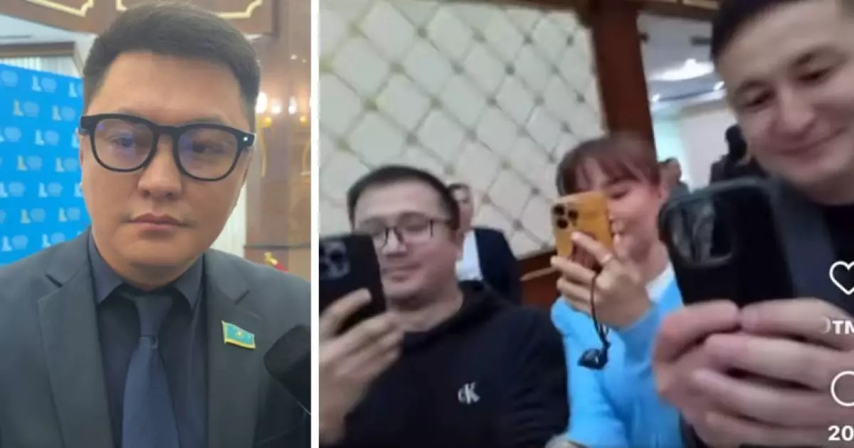  Депутат Дәулет Мұқаев Мәжіліске «тыңшы» көзілдірігін тағып келді: Журналистер наразылық білдіруде 