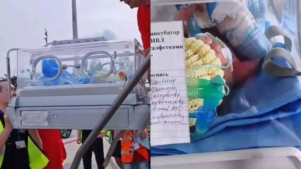 Санавиация доставила двухмесячного ребёнка из Пхукета в Алматы