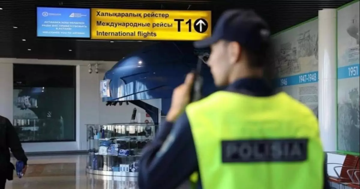  Астана әуежайында екі мас жолаушы ойран салғаны үшін қамалды 