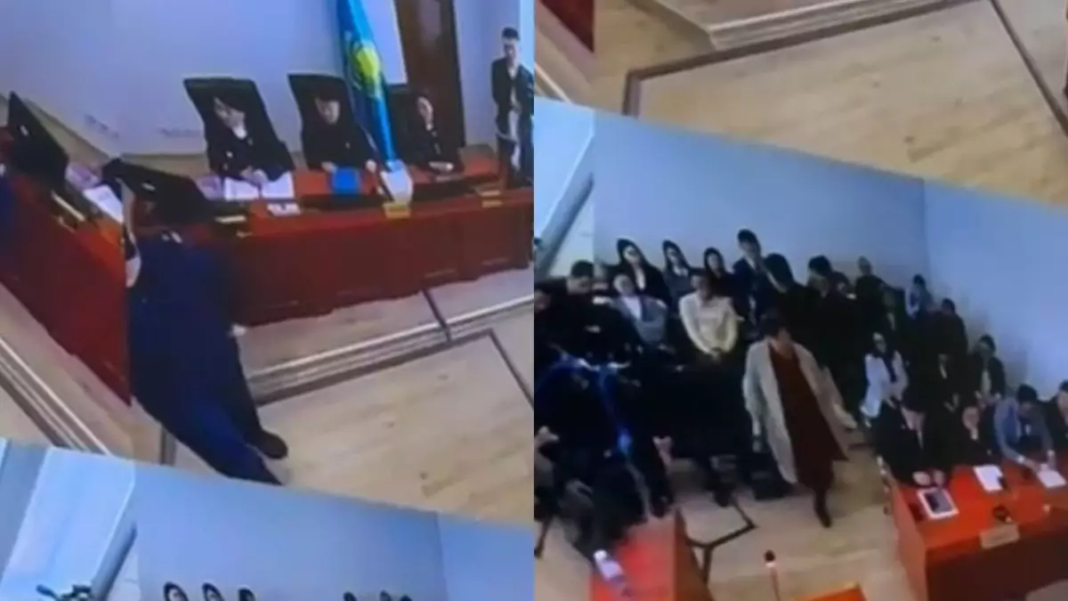 Мать Бахытжана Байжанова устроила скандал прямо в зале кассации