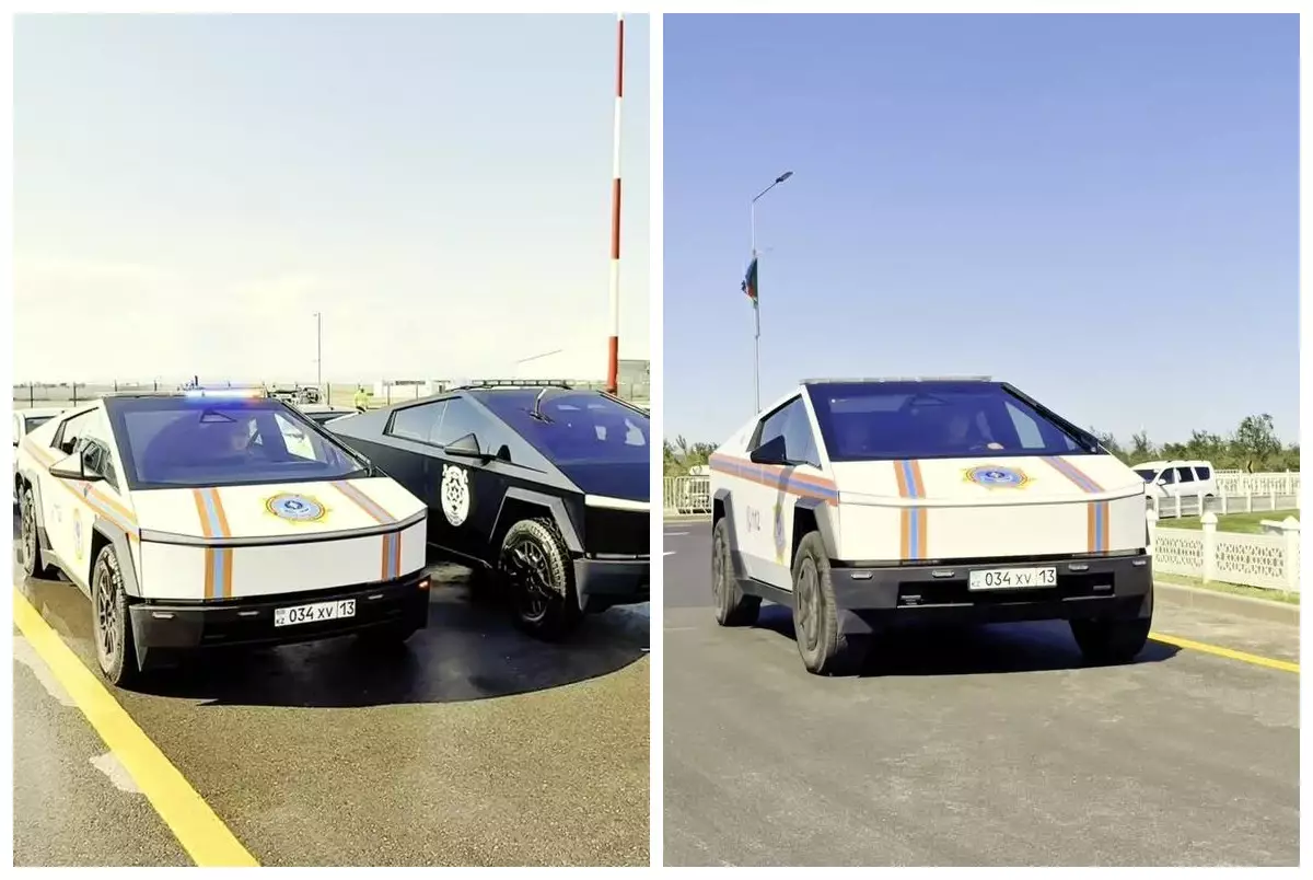 Елімізде енді Төтенше жағдайлар министрлігі Tesla Cybertruck көлігімен жұмыс істейді