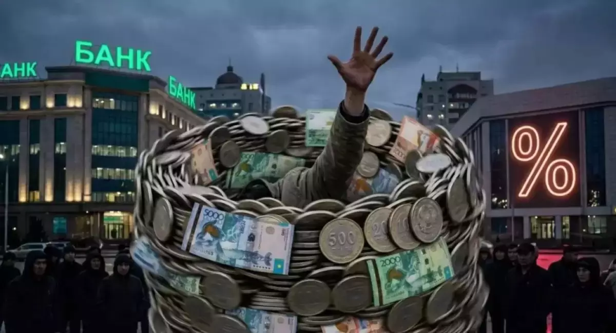 Қазақстанның әр тұрғыны банкке 2,14 млн теңгеден қарыз