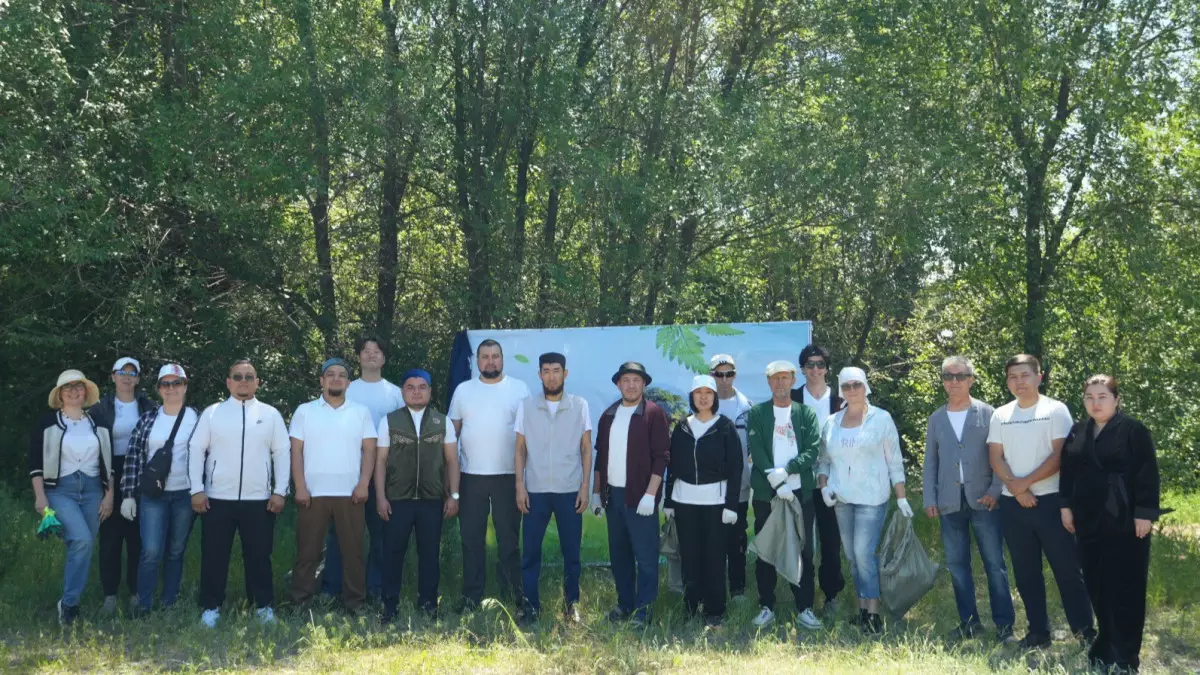 Қарасай ауданында Қаскелең өзені бойында экологиялық сенбілік өтті 