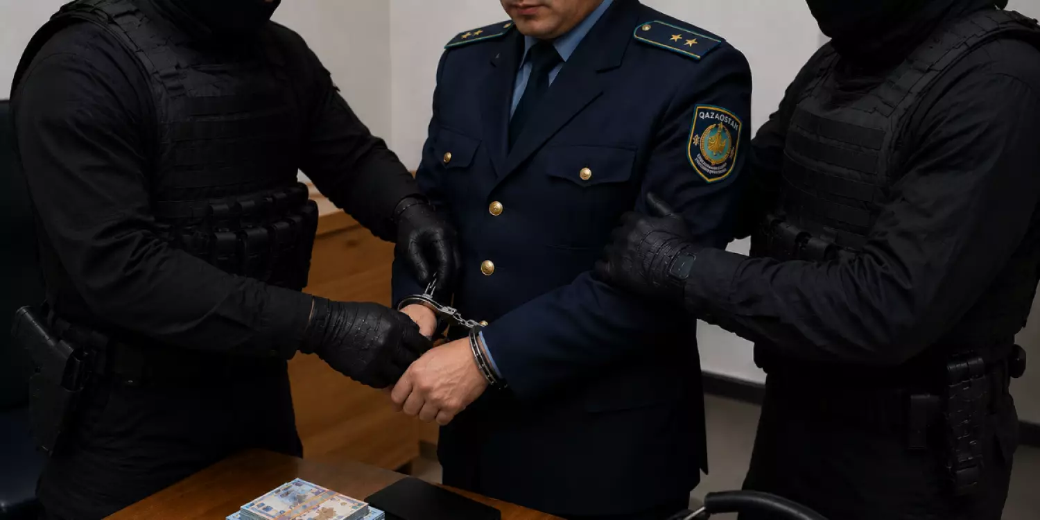 Солтүстік Қазақстанда жоғары шенді полицей ұсталды