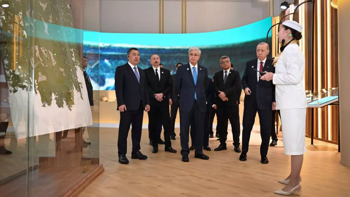 Түркі мемлекеттері ұйымына мүше елдердің басшылары Turkistan визит-орталығына барды