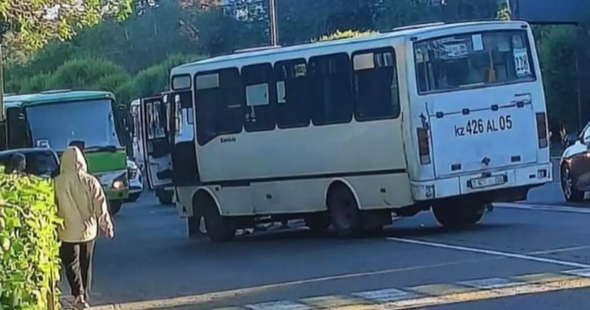 Талдықорғанда автобус жүргізушісі жолаушыны қағып кетті