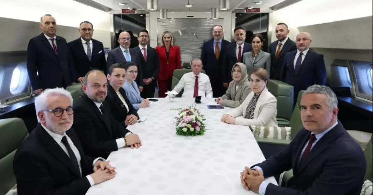   Ердоған Қазақстаннан қайтар жолда ұшақ ішінде бірқатар маңызды мәлімдеме жасады   