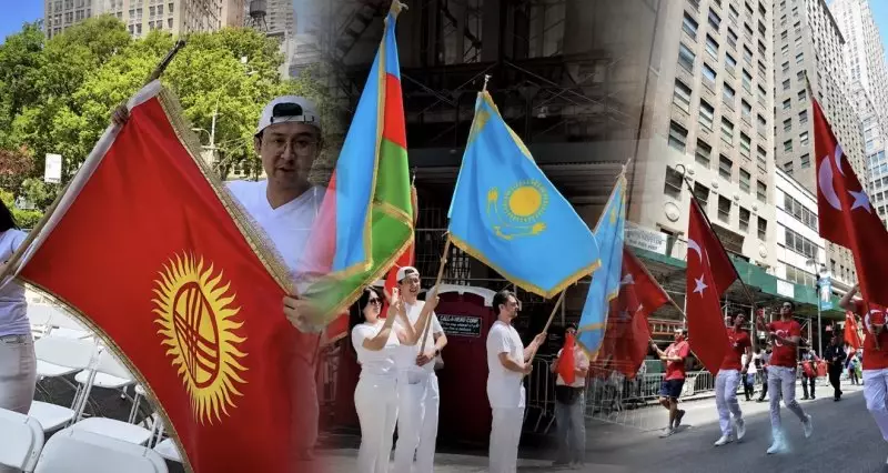 «Остался один»: казахстанцы пронесли флаг Кыргызстана на турецком параде в США