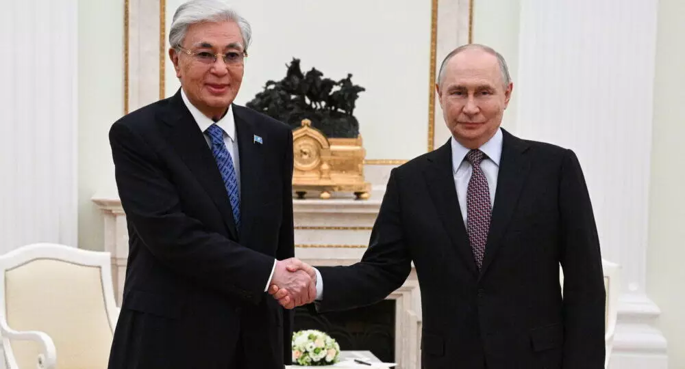 Владимир Путин поздравил президента Казахстана с днём рождения.