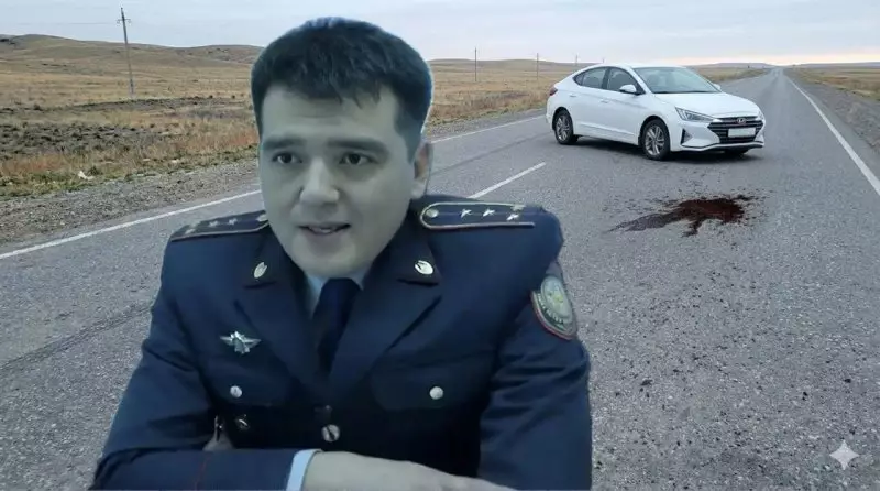 Замглавы районной полиции насмерть переехал свою жену в Алматинской области