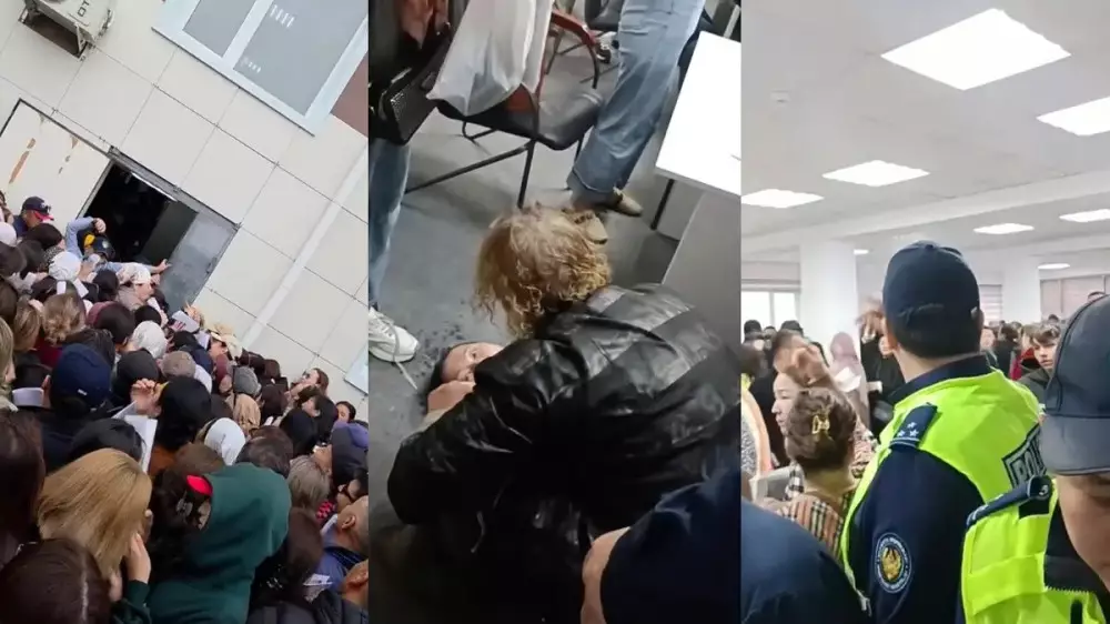 “Это издевательство над людьми“. Прием заявок обернулся давкой и обмороком в Актау