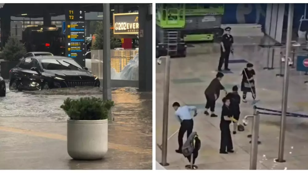 “Дожди стали другими“. Министр Сауранбаев о потопе в аэропорту Алматы