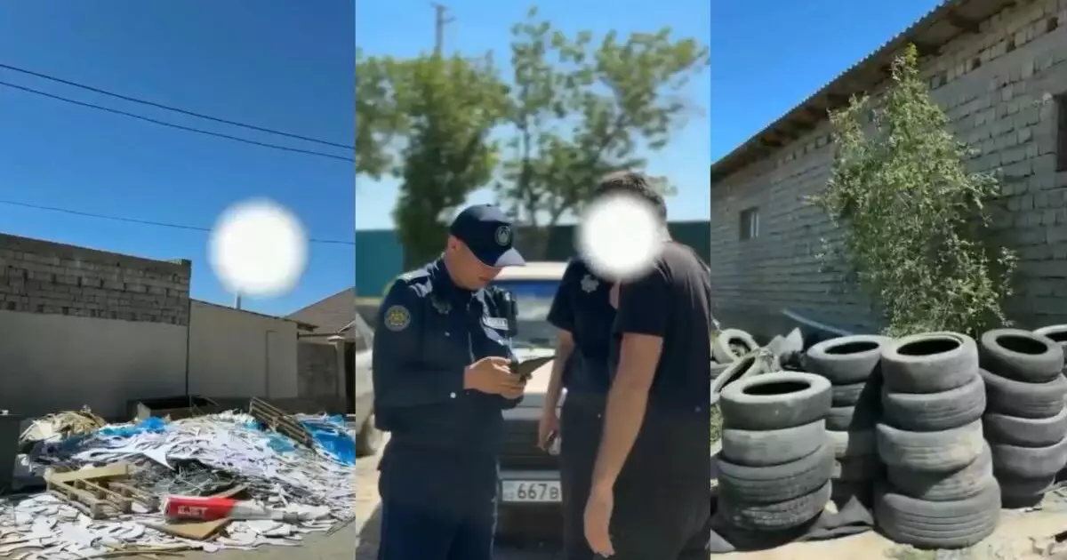  Түркістанда 1,5 тонна дөңгелекті жол бойына тастағандар жауапқа тартылды 