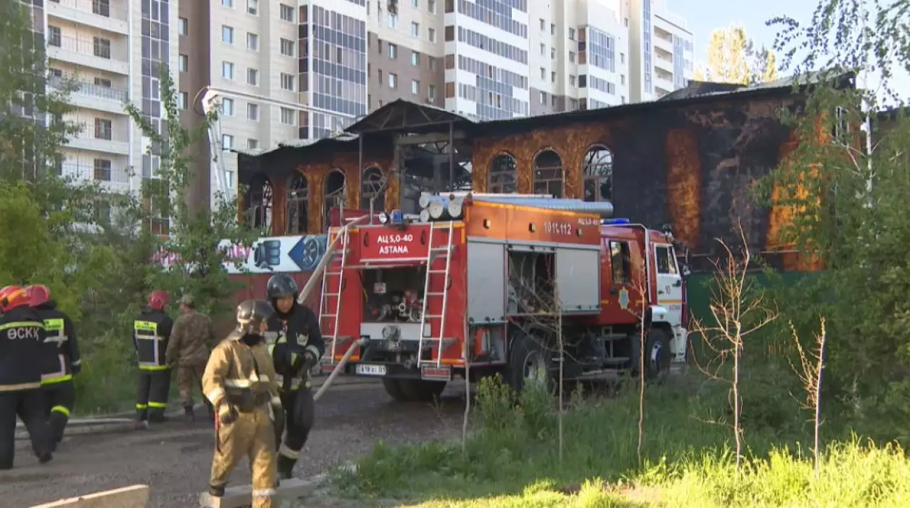Ребенка спасли во время пожара в Астане