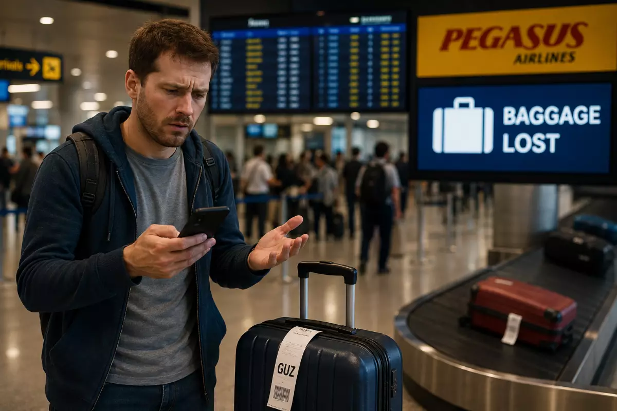 «Если летите в Атырау — ваш багаж в опасности»: американец пожаловался на Pegasus после пропажи чемодана