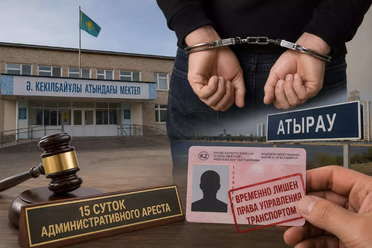 Директор сельской школы попался пьяным за рулём в Атырау