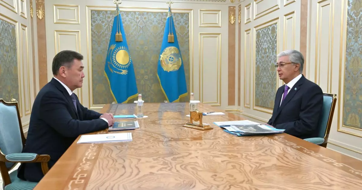  Мемлекет басшысы Қызылорда облысының әкімін қабылдады 