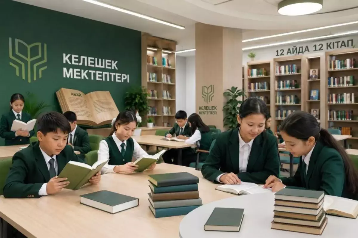 Келешек мектептерінде «12 айда 12 кітап» жобасы басталады