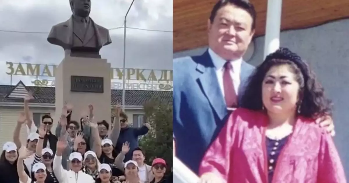  «Екеуі де енді еленіп жатыр»: Мақпал Жүнісованы әріптестері Заманбек Нұрқаділовтың ескерткіші жанында құттықтады 