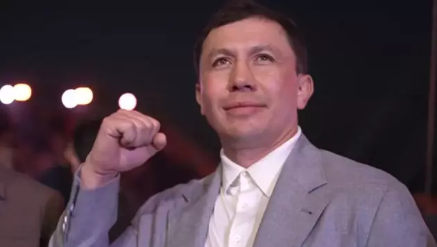 Головкин посетил бой Усика и встретился с Канело