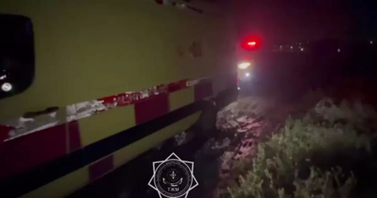  Алматы облысында жедел жәрдем көлігі батпаққа батып қалды 