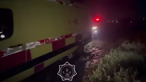 Алматы облысында жедел жәрдем көлігі батпаққа батып қалды
