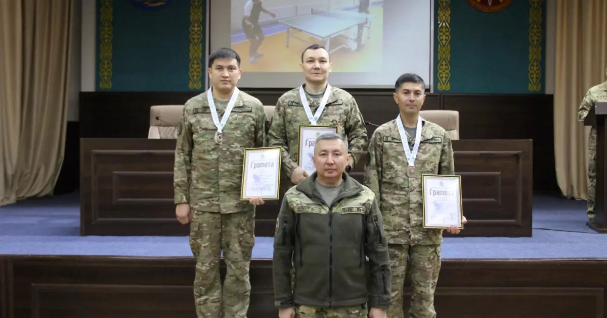  Ұлттық ұланда үстел теннісінен турнир жеңімпаздары анықталды 