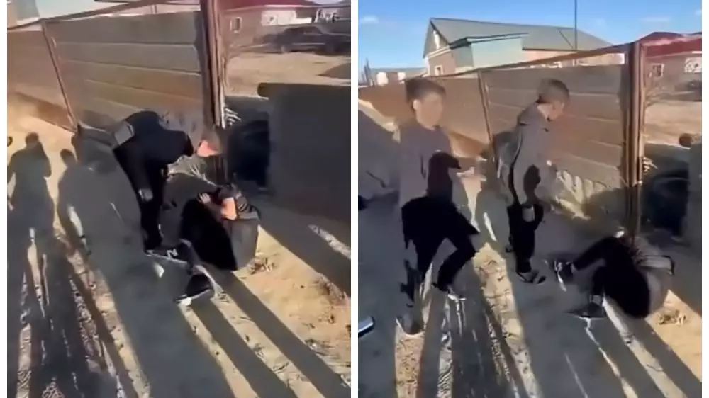 Атырау облысында жасөспірімдердің төбелесі видеоға түсіп қалды