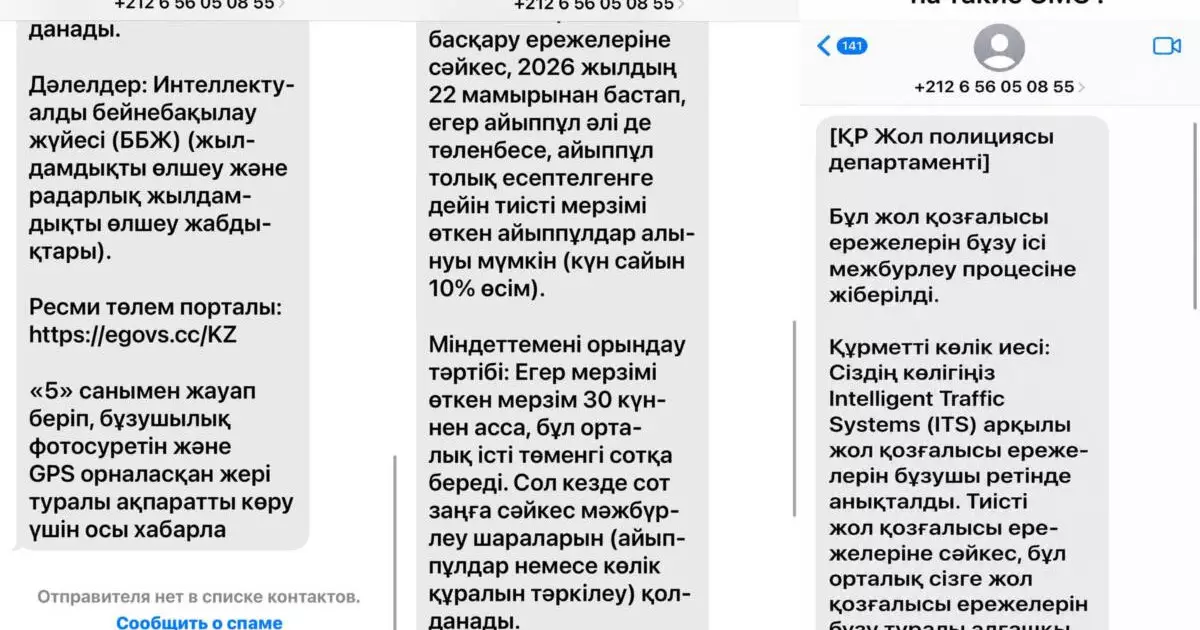  Полиция айыппұл туралы жалған хабарламаларға сенбеуге шақырады 