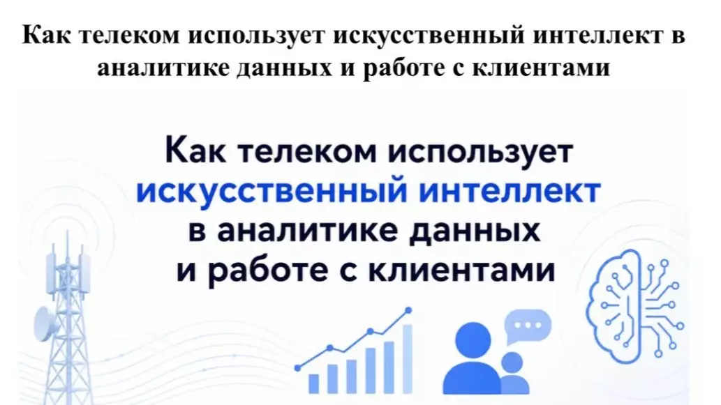  Телеком саласы жасанды интеллектіні деректерді талдау мен клиенттермен жұмыс істеуде қалай пайдаланып жатыр 
