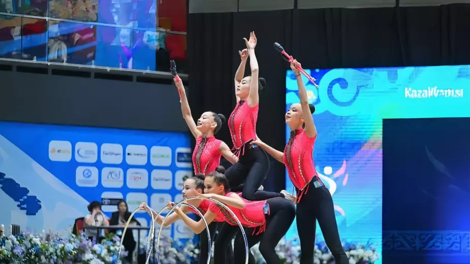 Казахстан выиграл выиграл серебро чемпионата Азии по художественной гимнастике