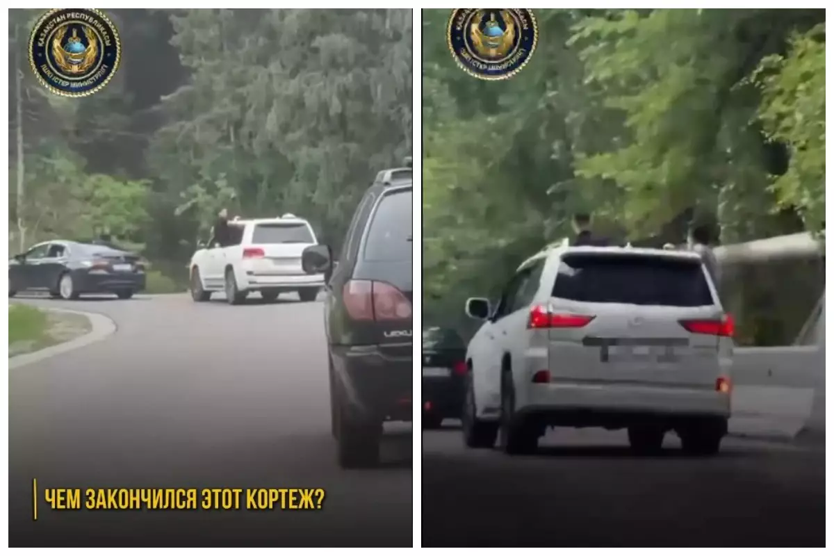 Алматыда кортеж ұйымдастырғаны үшін 21 түлектің ата-анасы жауапқа тартылды