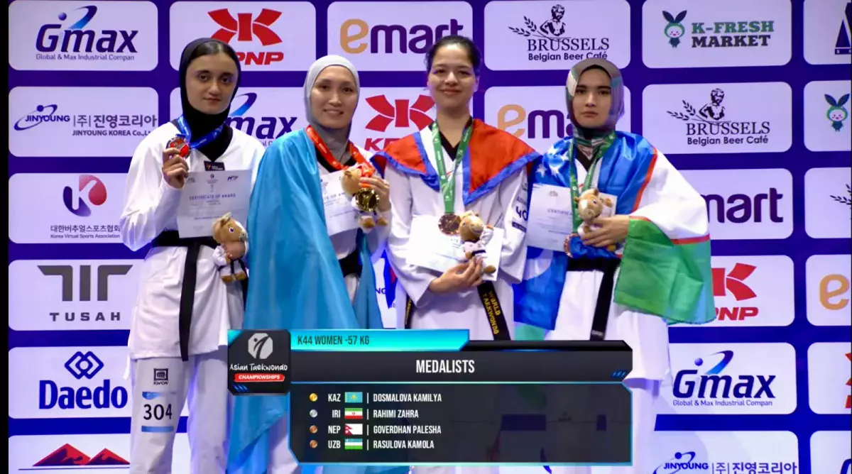 Алматылық Камиля Досмалова пара таэквондодан Азия чемпионы атанды