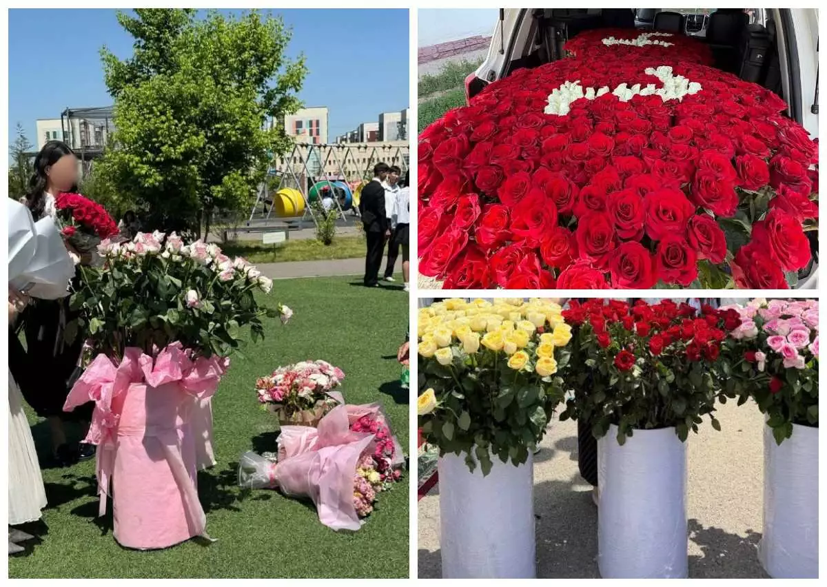 "101 раушан, көлік, телефон мен жеке мобилограф": Түлектердің бітіру кешінде алған қымбат сыйлықтары қазақстандықтардың талқысына түсті