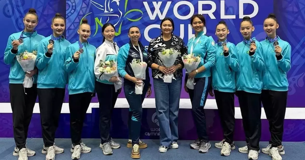   Көркем гимнастикадан Азия чемпионаты: Қазақстан топтық көпсайыста жүлдеге ие болды   