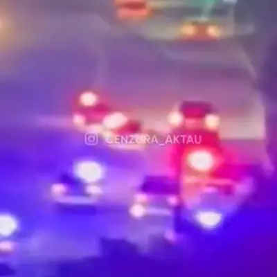 Погоня с сиренами в стиле GTA произошла в Актау