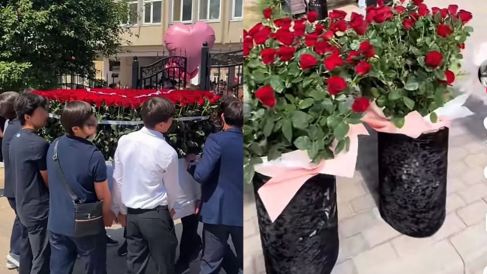 Бөліп төлеуге алынған гүлдер және “понт“. Қазақстан мектептеріндегі соңғы қоңырау қызу пікірталас тудырды