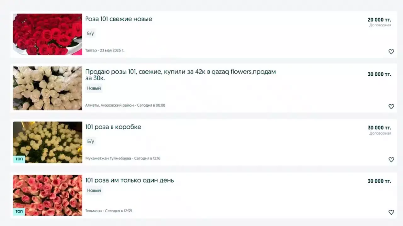 "Гүл жарыс пен шар жарыстың соңы". Түлектерге сыйланған қымбат гүлдер сатыла бастады