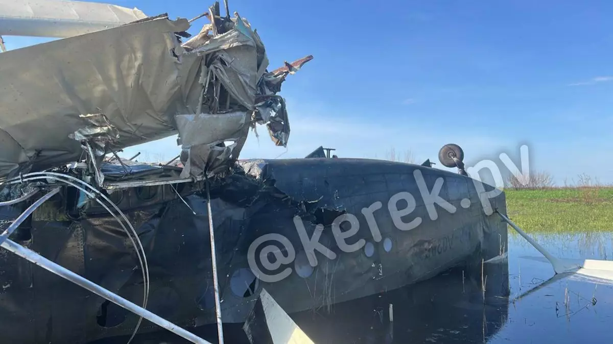 В Павлодарской области рухнул самолёт