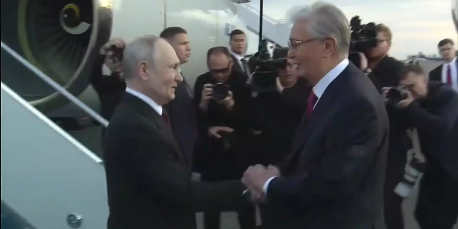 Путин Қазақстанға ресми сапармен келді
