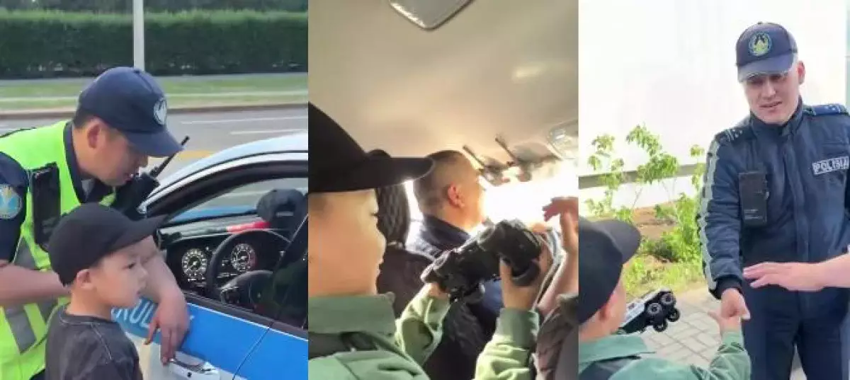 Полицейские приехали к особенном ребенку в Астане после поста матери