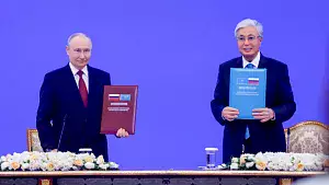 Президенты Казахстана и России подписали заявление о семи основах дружбы.
