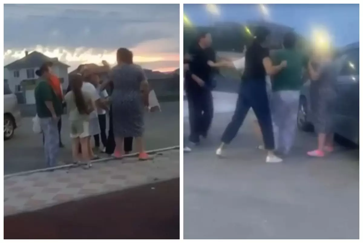 Қазақстандық әйел көрші ауладан келген әйелді балалар алаңынан қуып, жанжал шығарды
