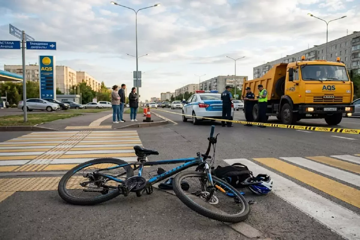 После наезда на ребенка-велосипедиста в Астане потребовали вернуть уроки ПДД