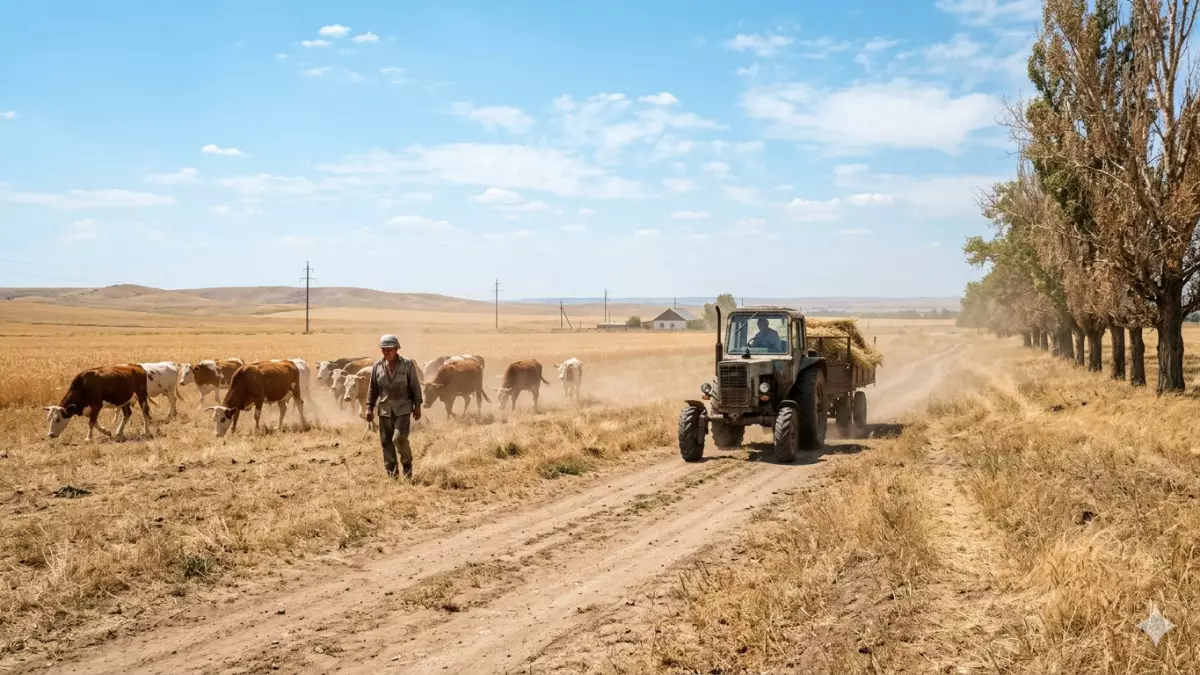 Погода в Казахстане на неделю: жара до +40°C, грозы и шквальный ветер