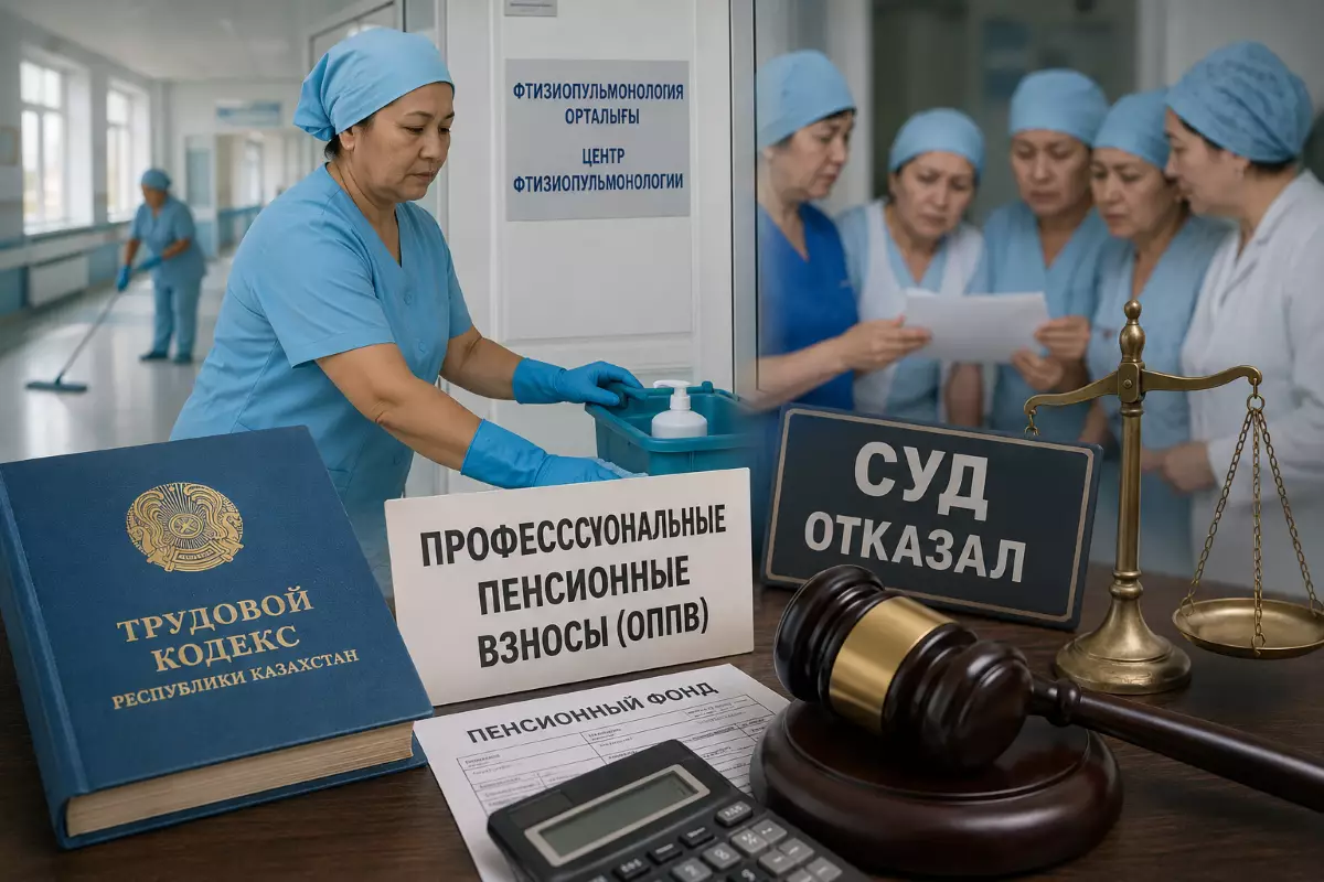Санитарки центра фтизиопульмонологии судились за пенсионные взносы в Алматы