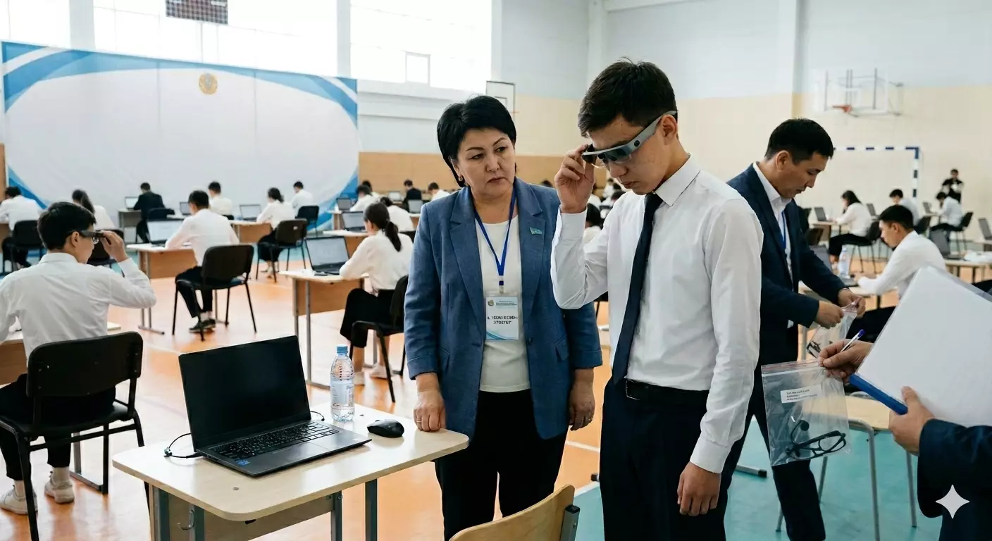 ҰБТ-ға смарт көзілдірікпен келген талапкерлер тесттен шеттетілді