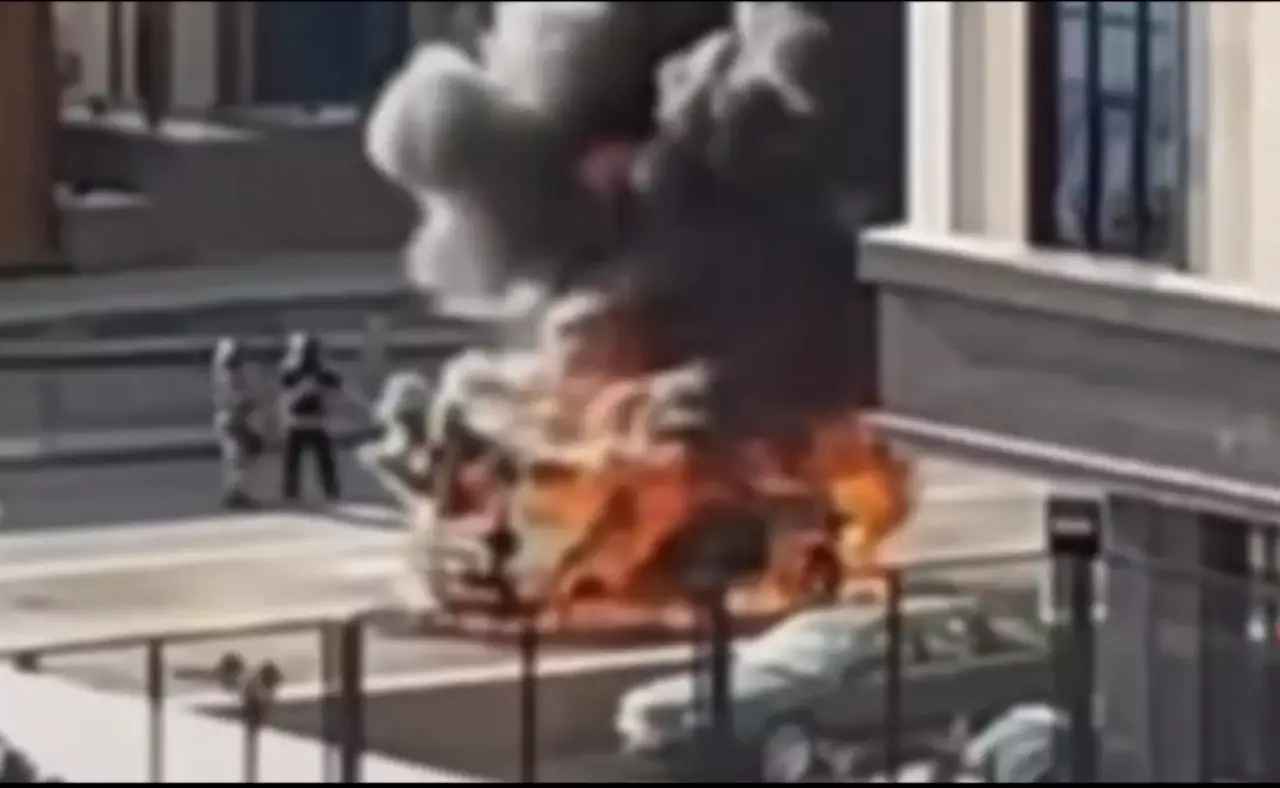 В Астане взорвался автомобиль: есть пострадавшие